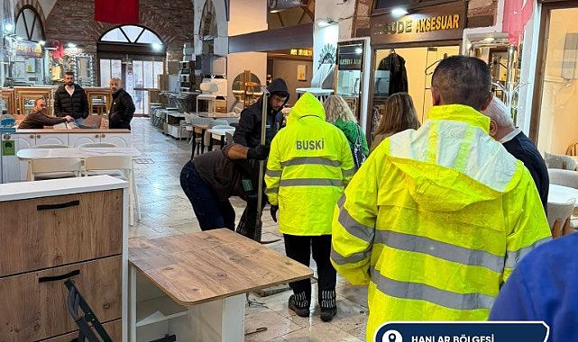 Bursa Büyükşehir'den yoğun yağış mesaisi: 645 olaya müdahale